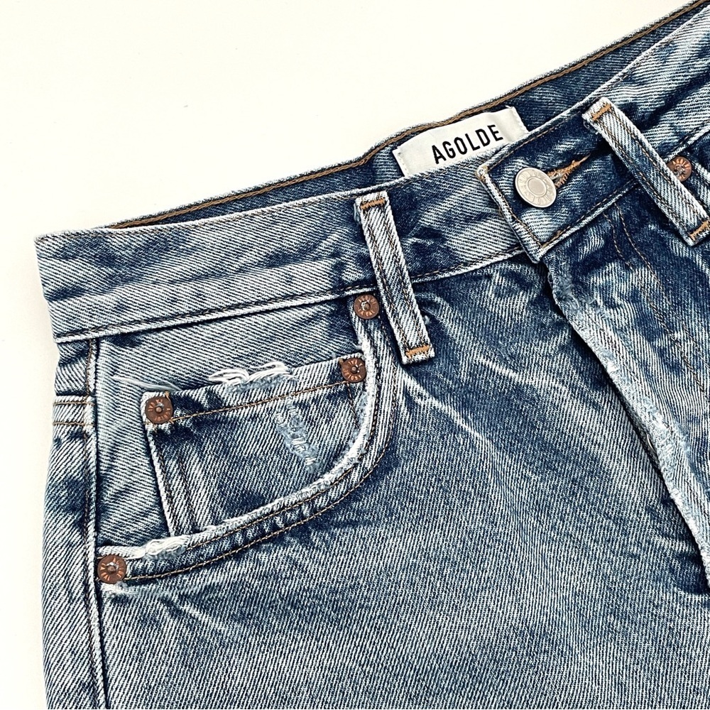 Agolde Riley High Rise Shorts - Picture 6 of 10